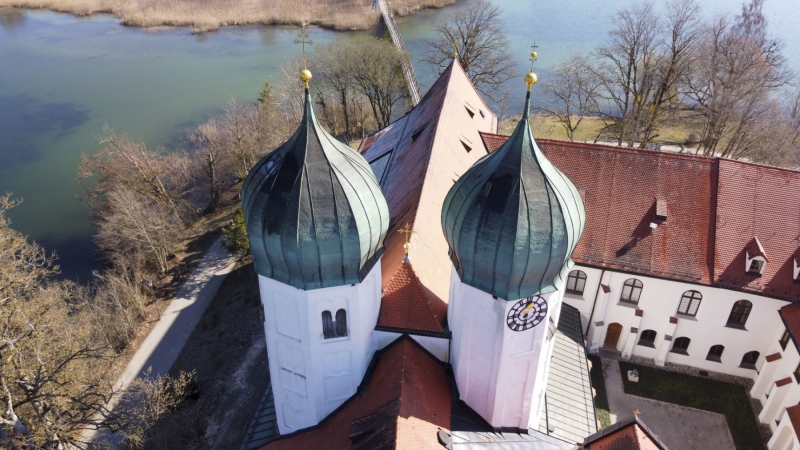 Kloster Seeon von oben